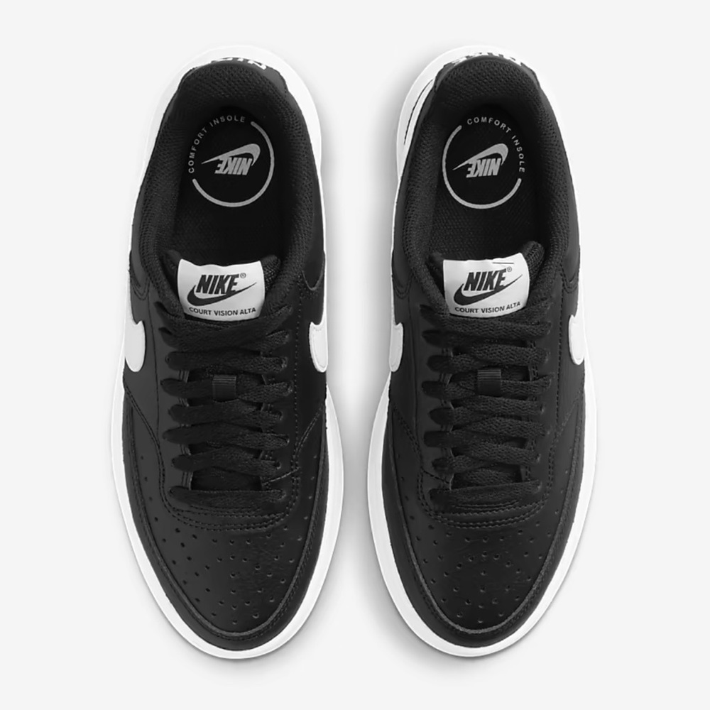 Nike WMNS Court Vision Alta
Black/White
Women's Athletic Shoes
Style DM0113-002 - Picture 8 of 16